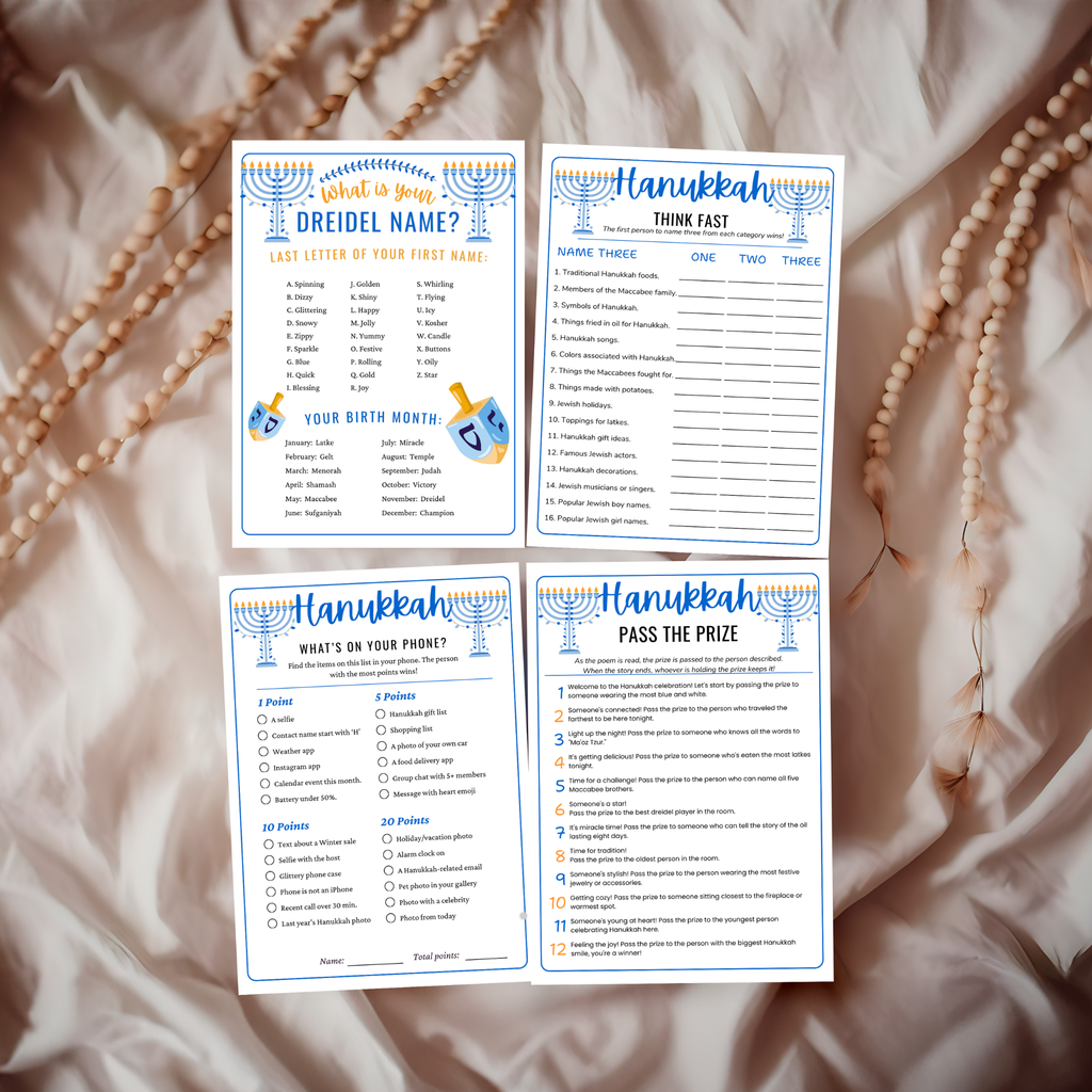 12 Hanukkah Party Games