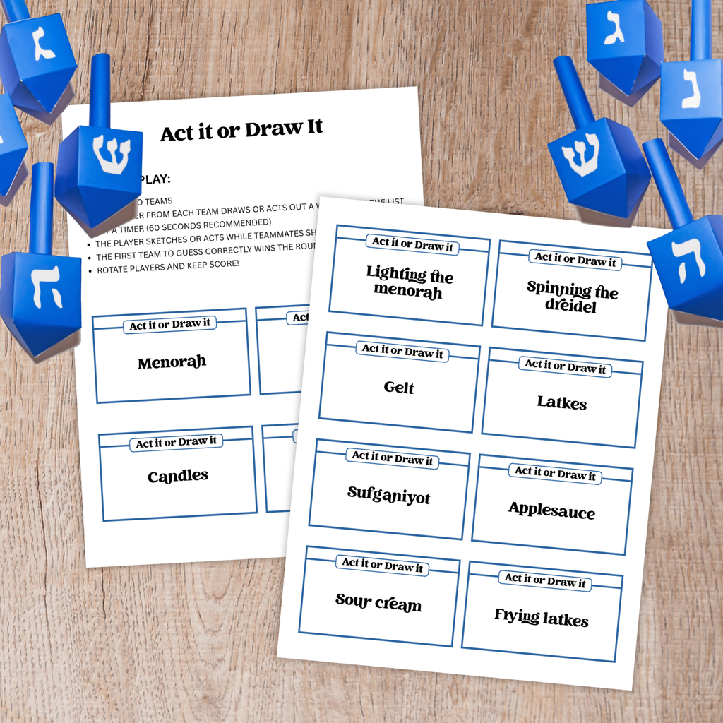 Hanukkah Act It or Draw It