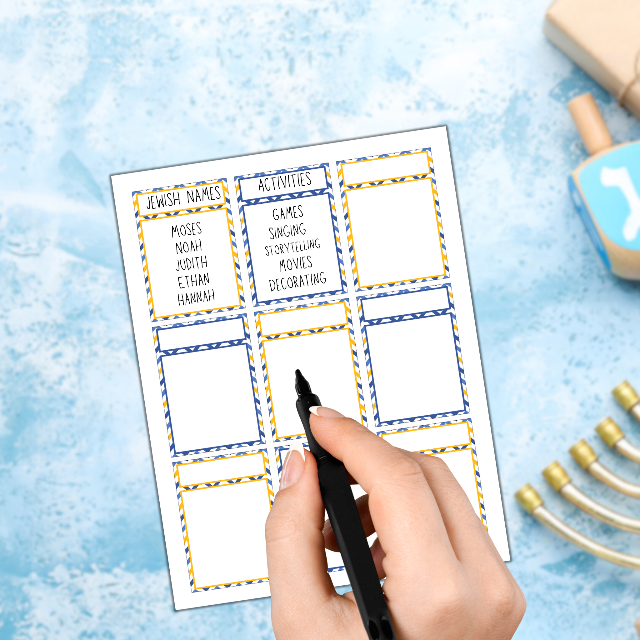 Hanukkah Taboo Game