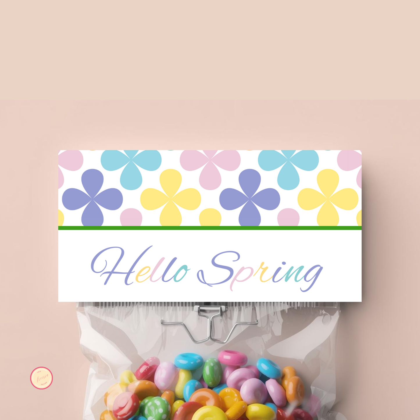 Hello Spring Treat Bag Topper
