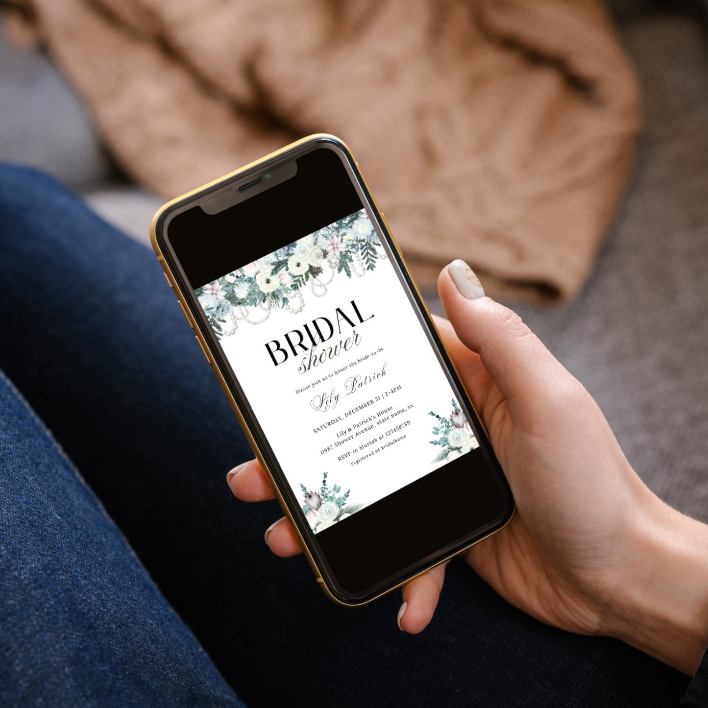 Winter Bridal Shower Invitation - #1