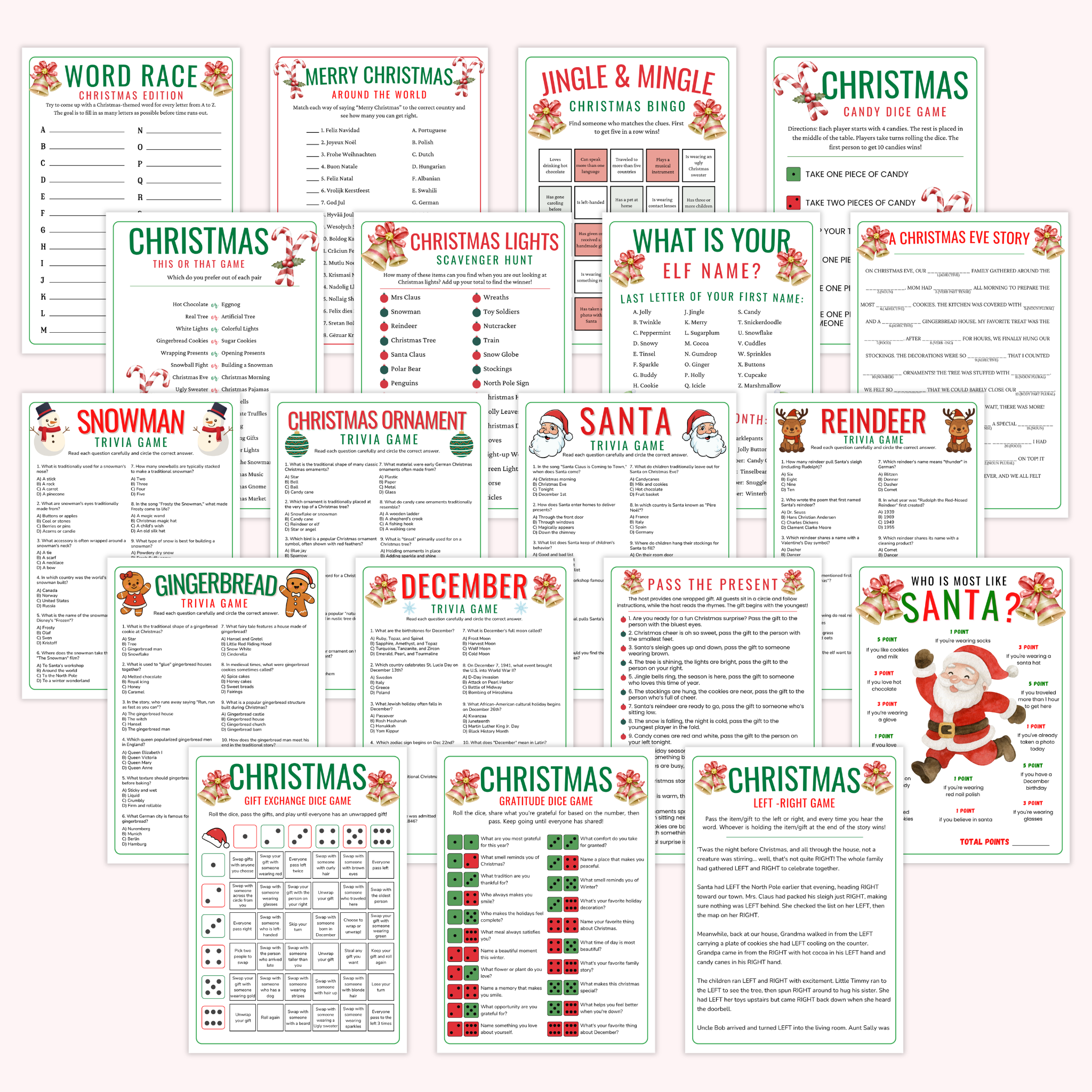 35 Christmas Party Games