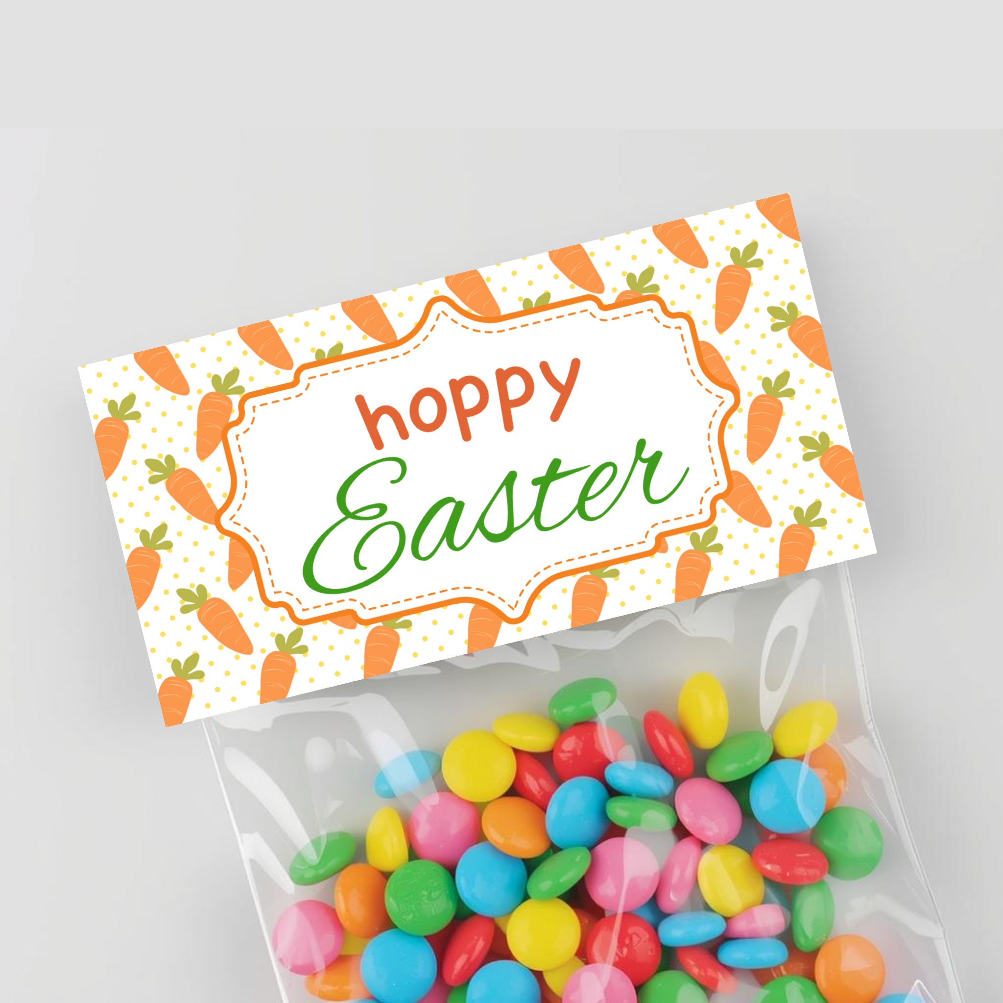 Hoppy Easter Treat Bag Topper