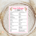 Ice Cream Trivia Game