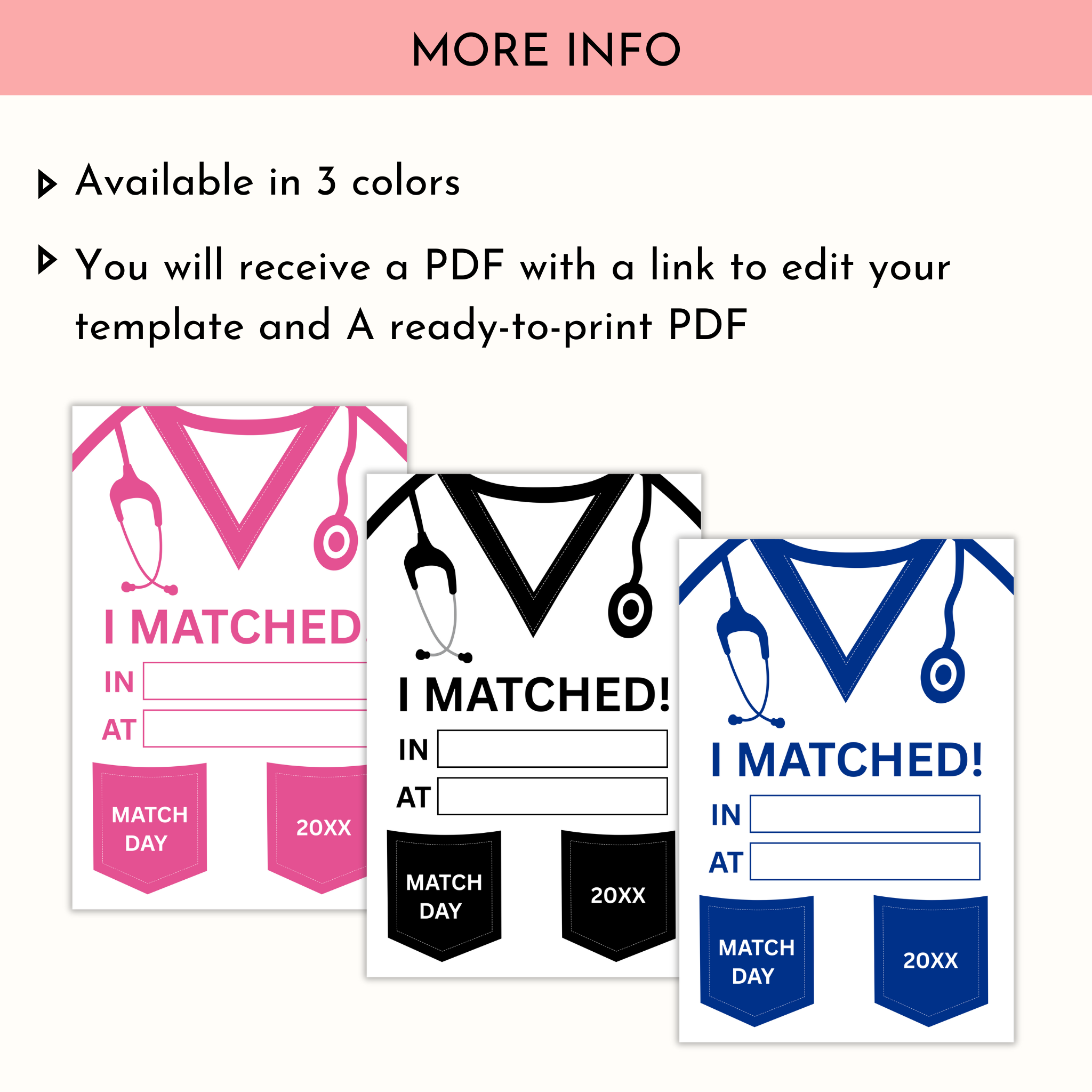 Match Day Residency Party Sign