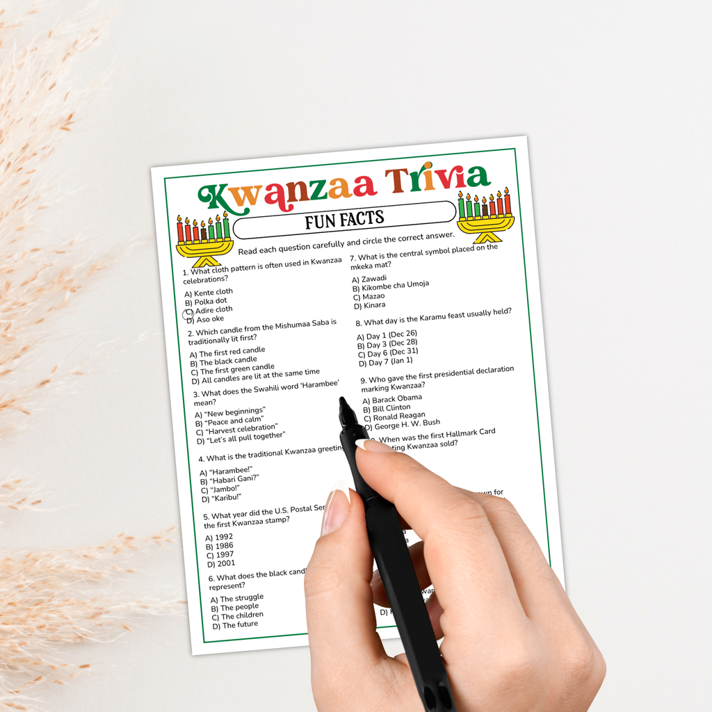 Kwanzaa Trivia Game