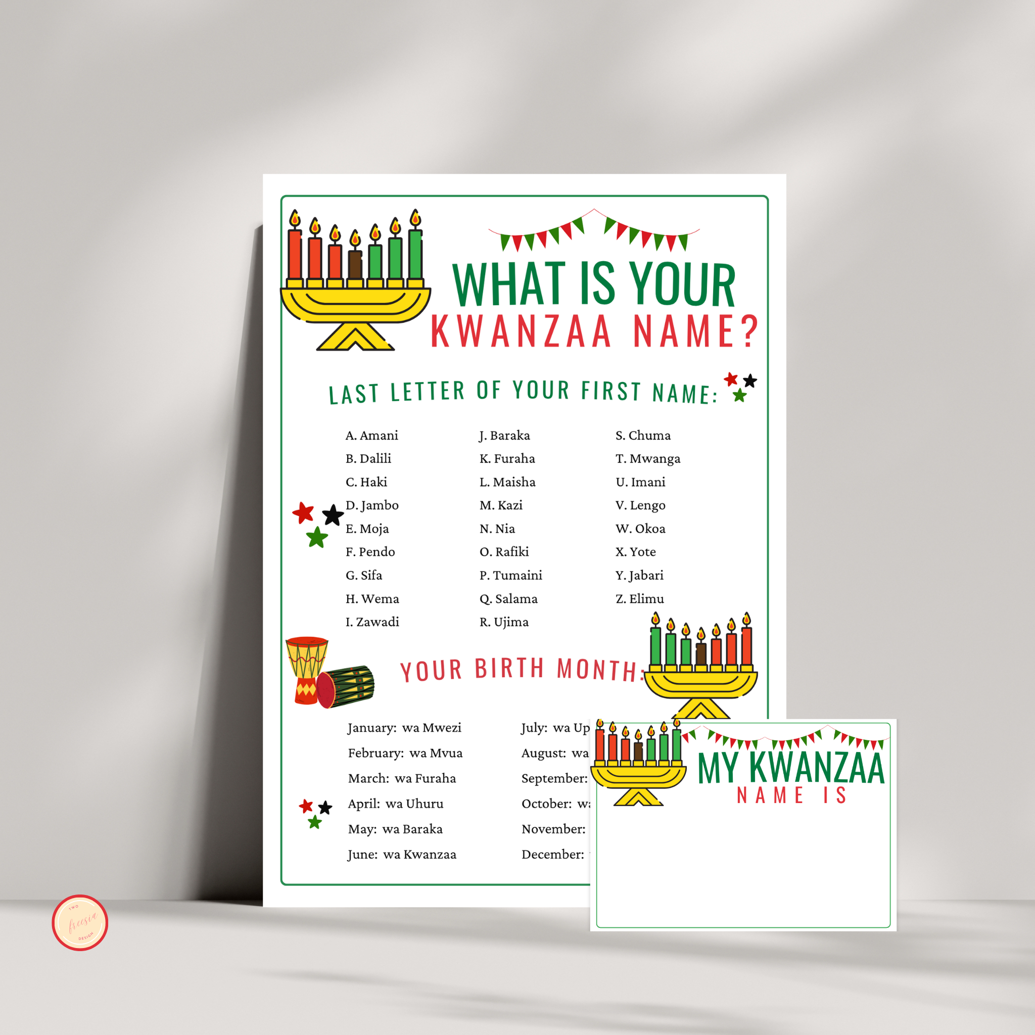What's your Kwanzaa Name Game