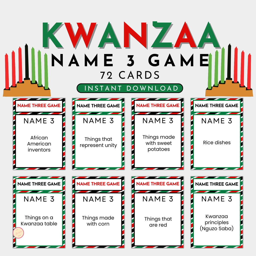 Kwanzaa Name 3 Game