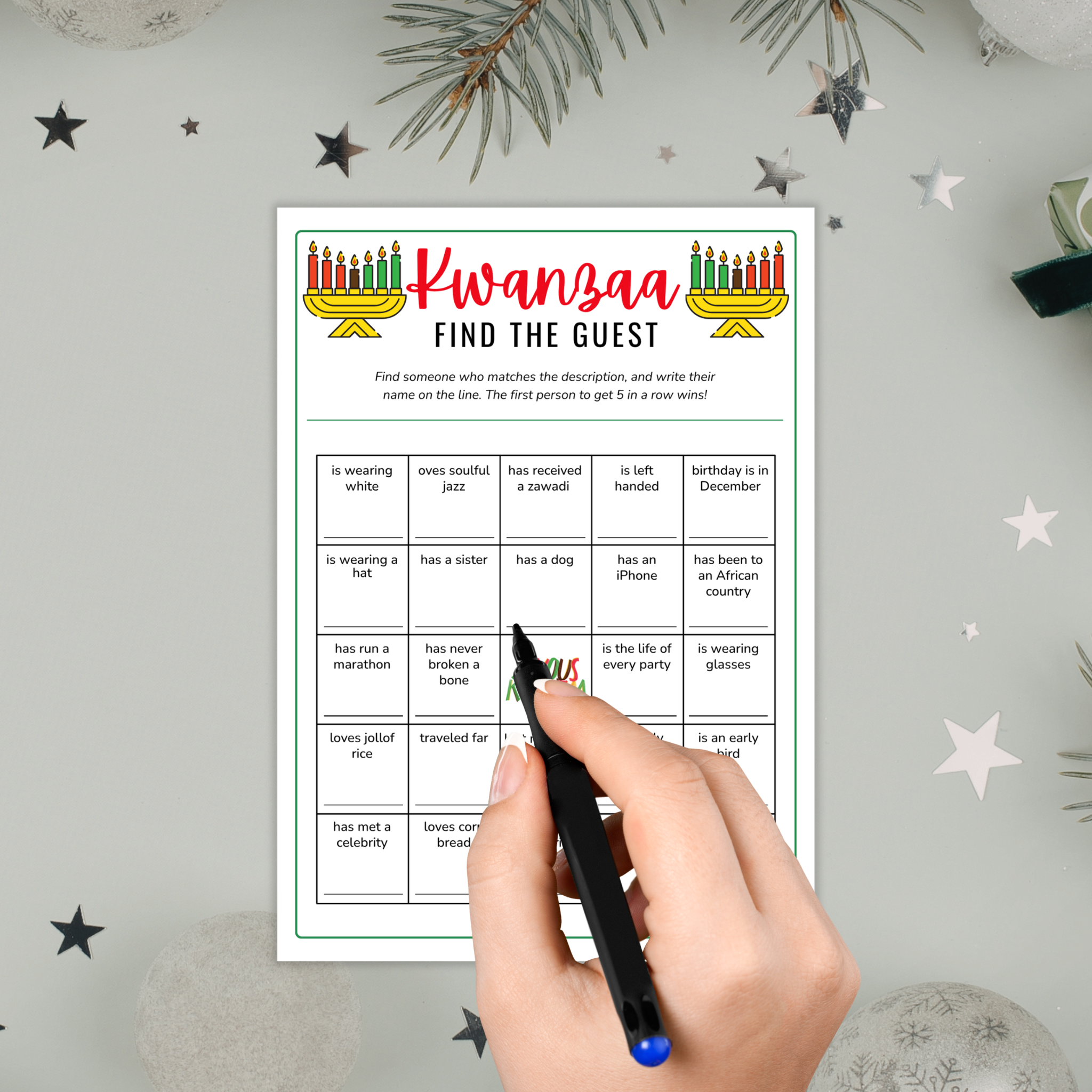 Kwanzaa Find the Guest