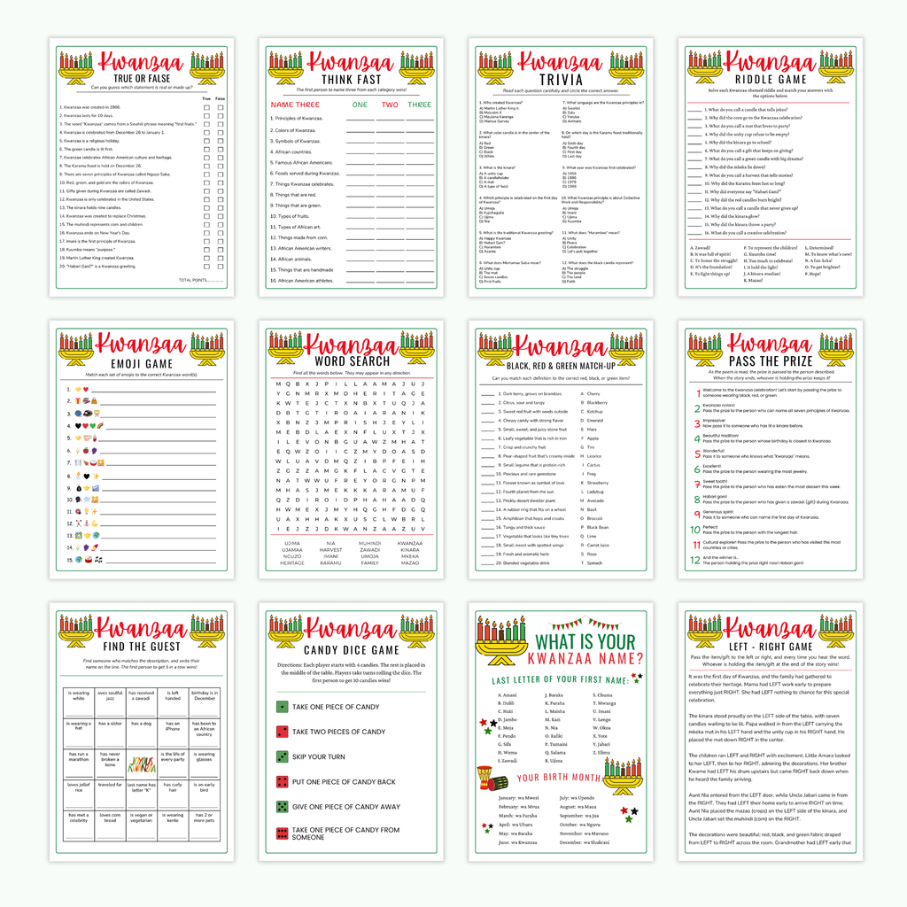 12 Kwanzaa Party Games