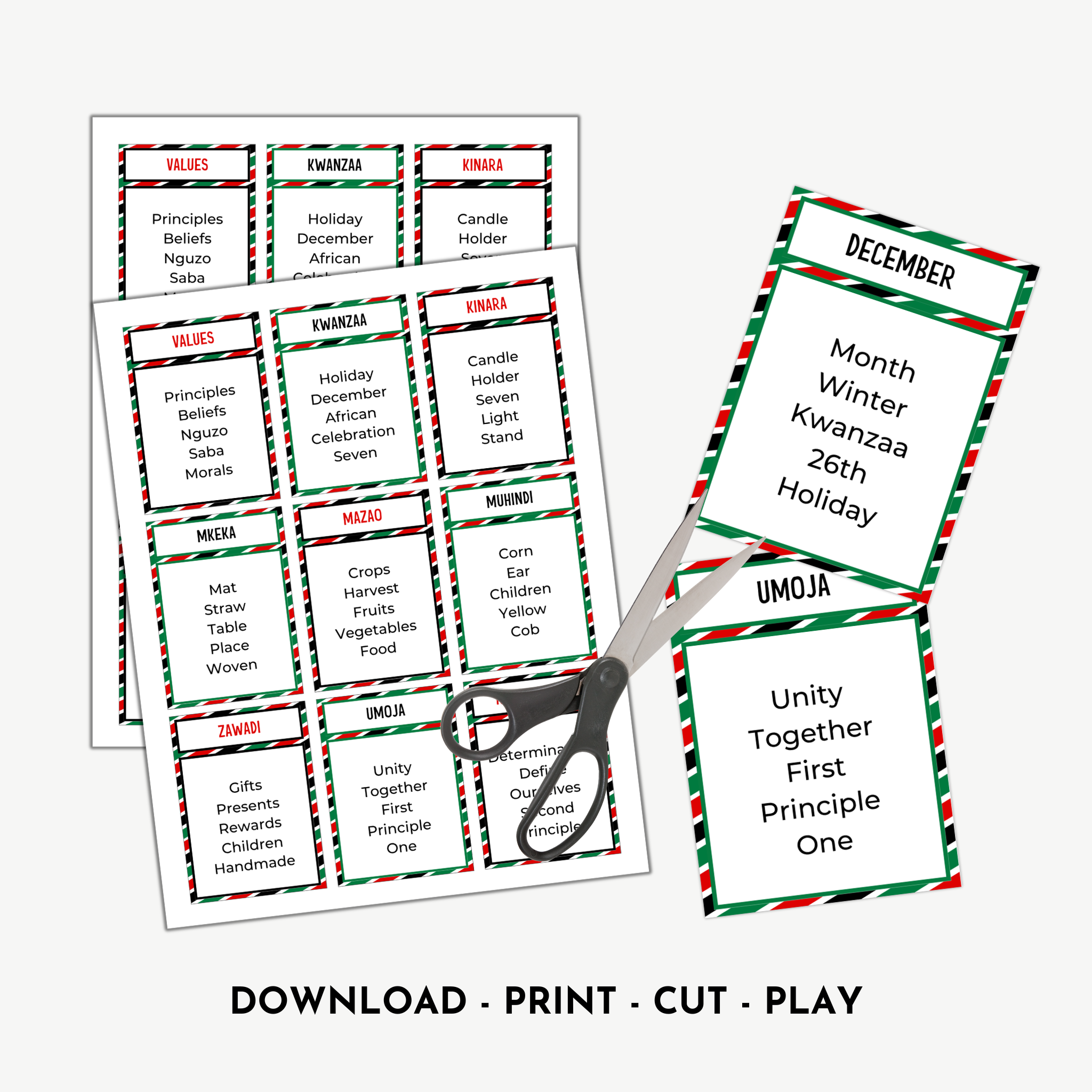 Kwanzaa Forbidden Word Game