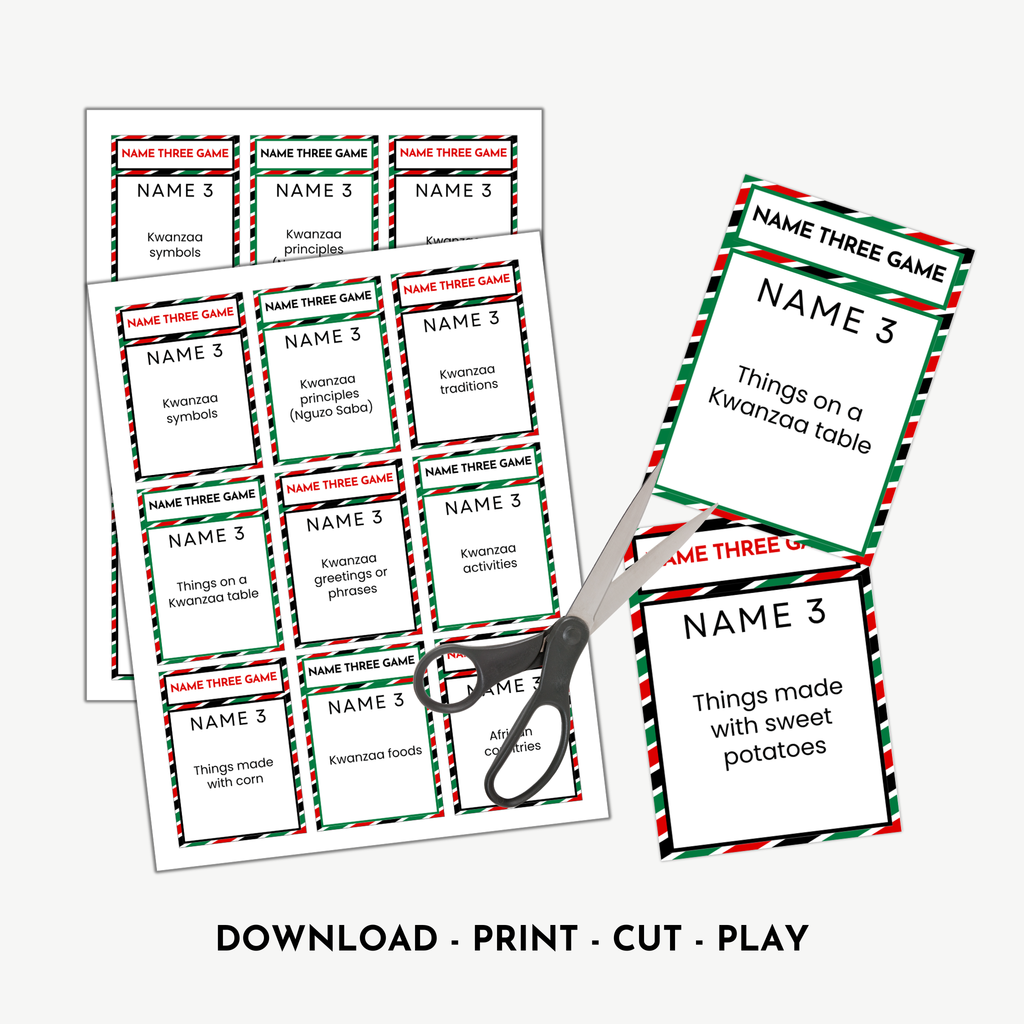 Kwanzaa Name 3 Game