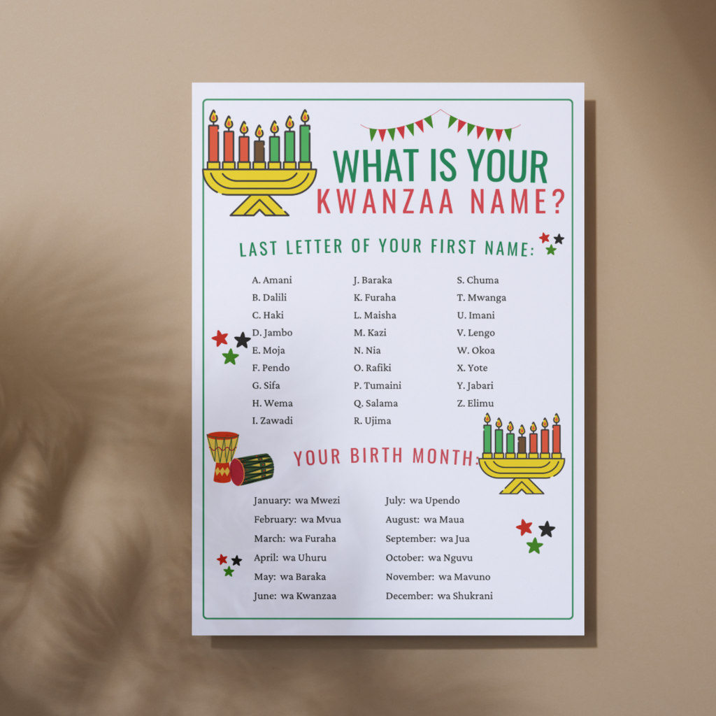 What's your Kwanzaa Name Game