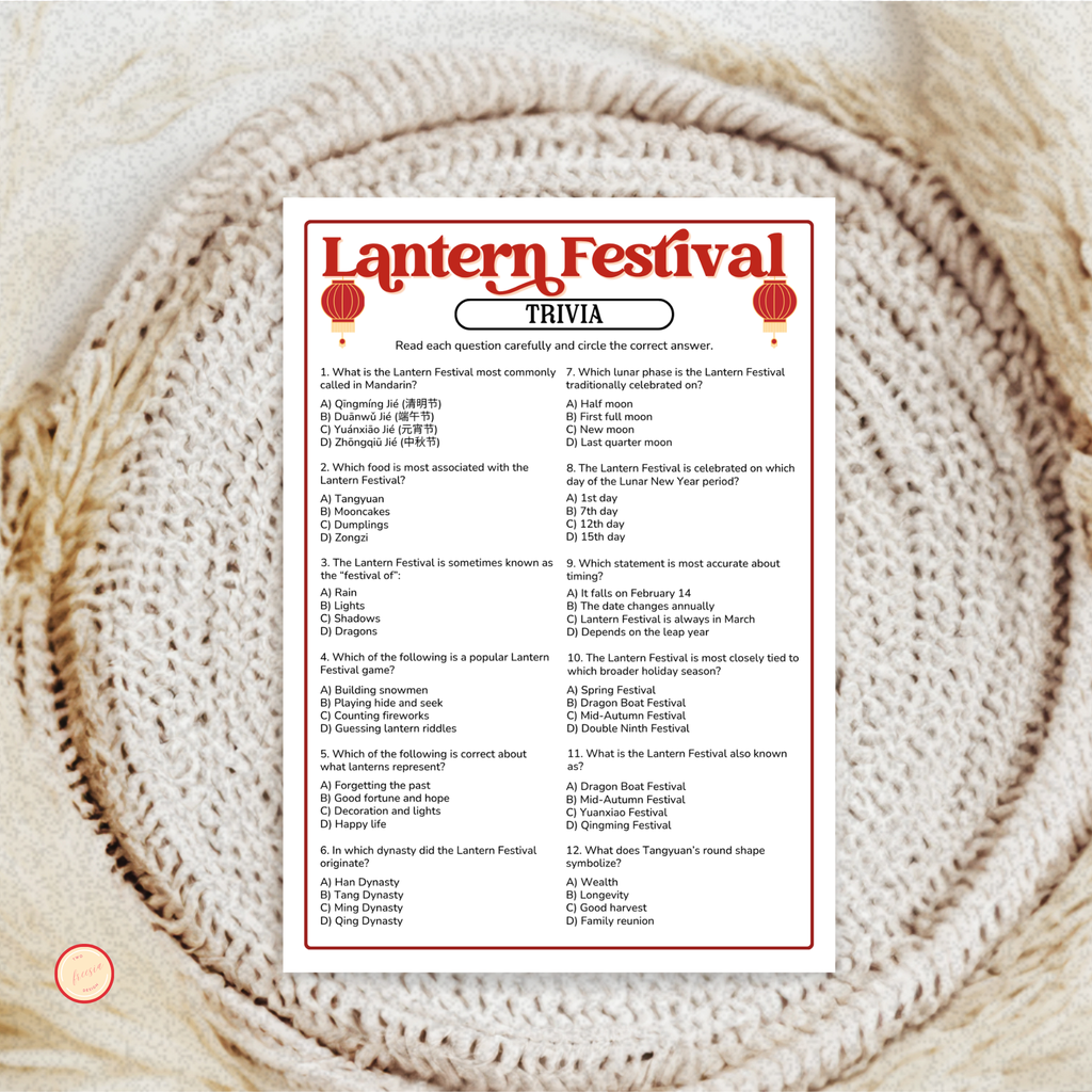 Lantern Festival Trivia Game