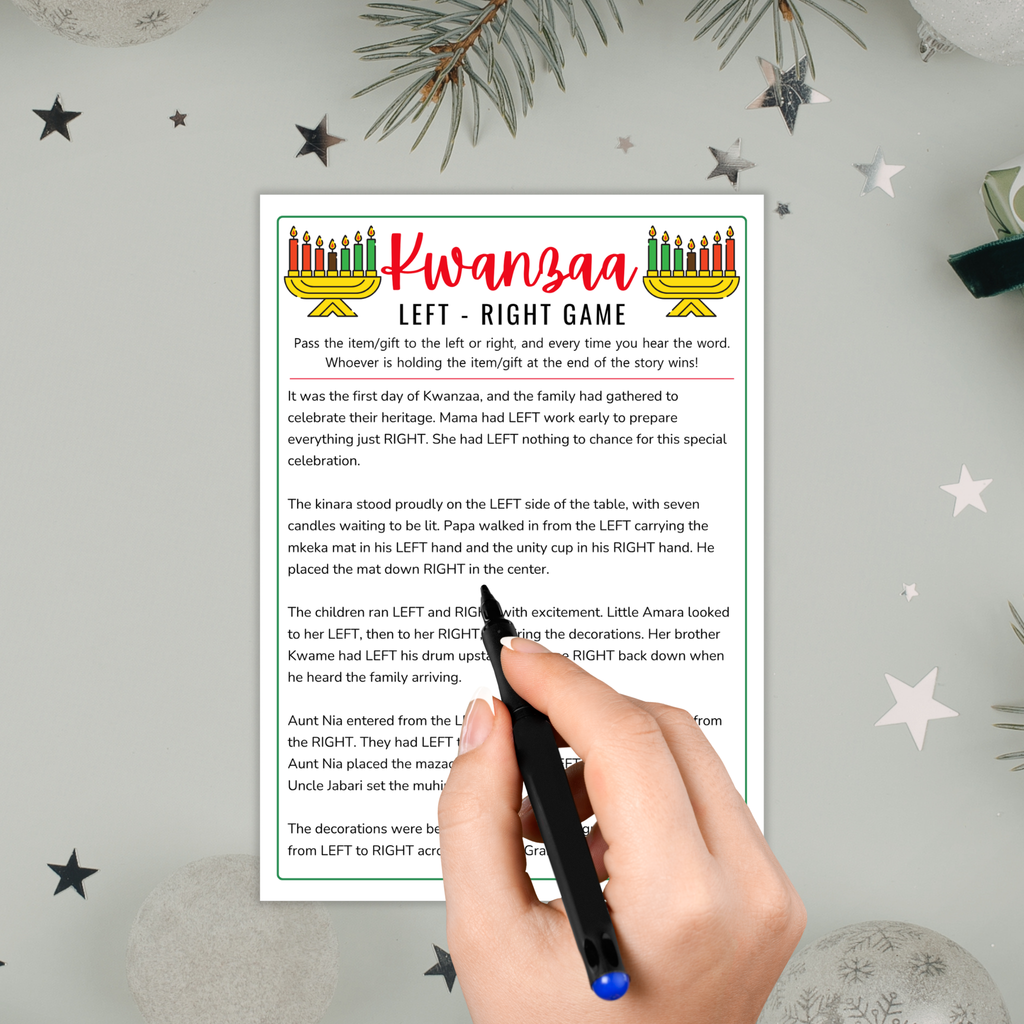 Kwanzaa Left Right Game