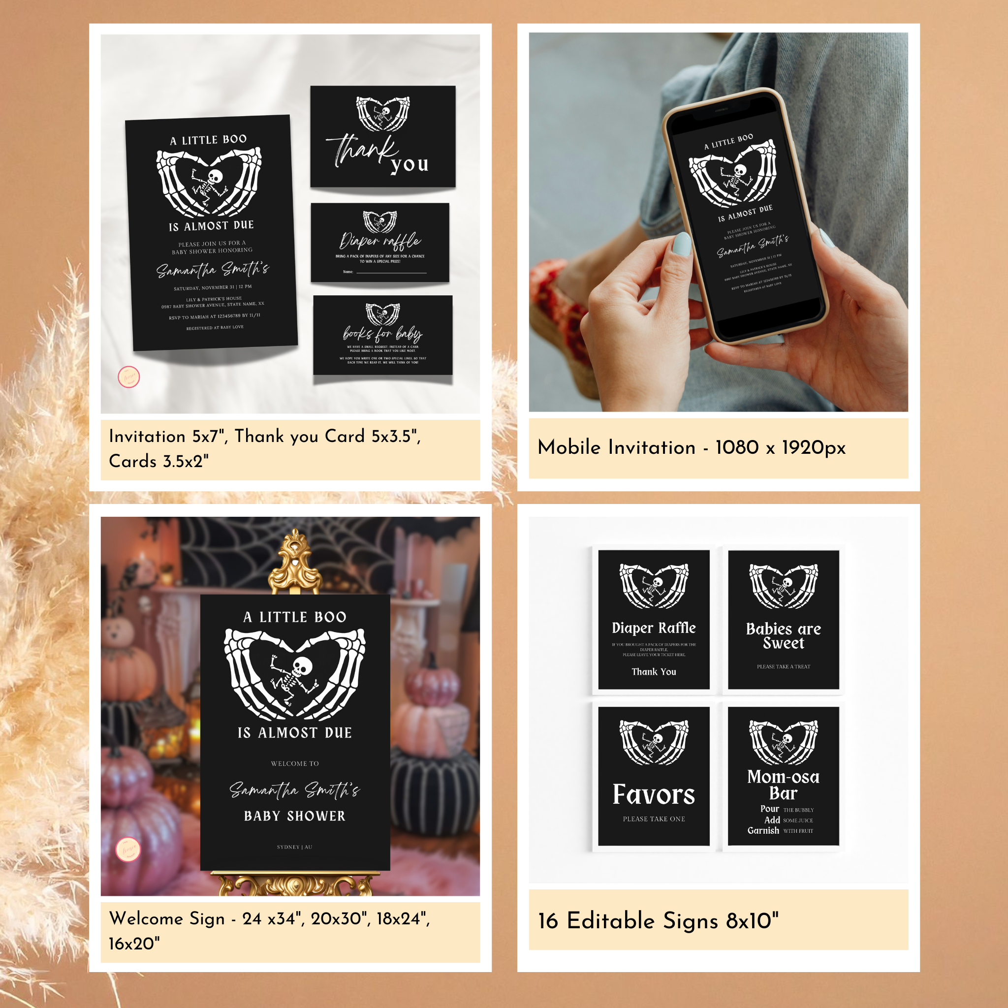 Halloween Baby Shower Bundle