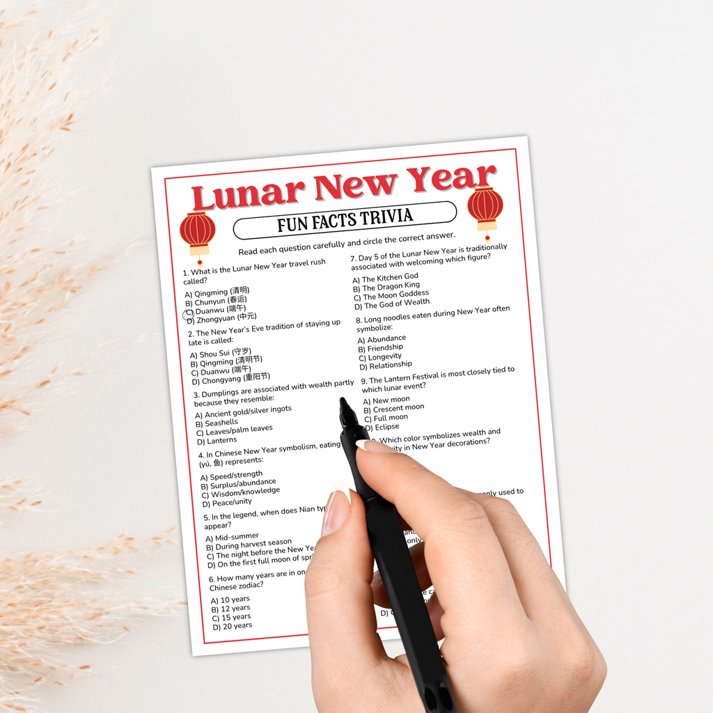 Chinese New Year Trivia Game