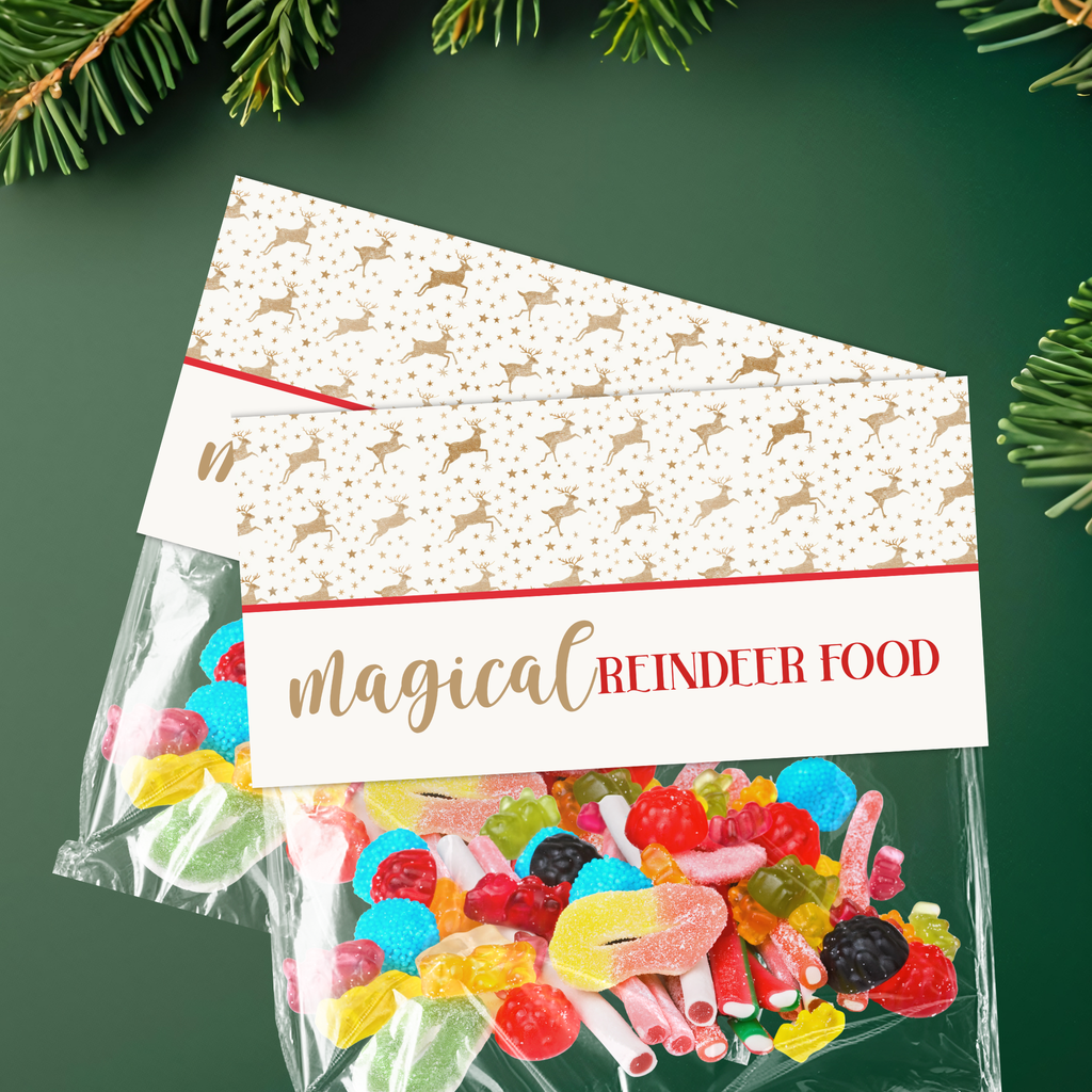 Magic Reindeer Food Bag Topper