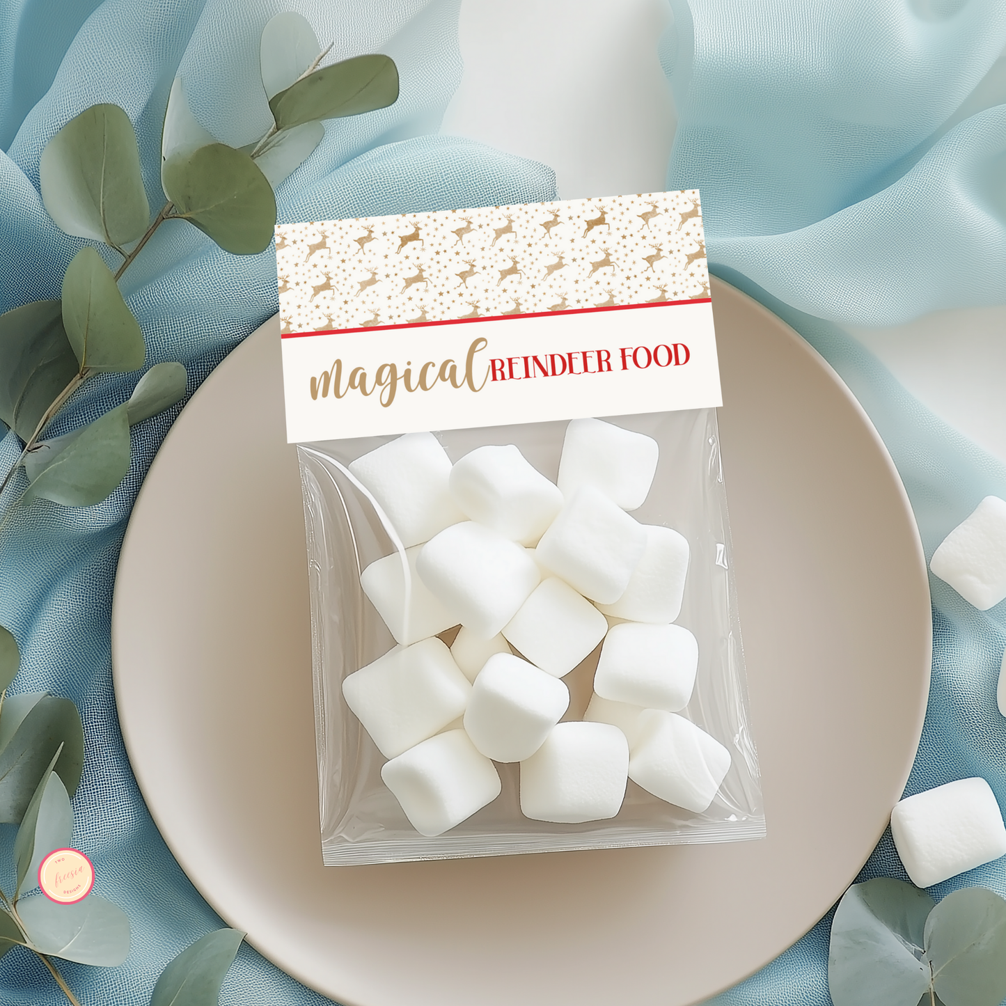 Magic Reindeer Food Bag Topper