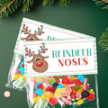 Reindeer Noses Treat Bag Topper | Printable