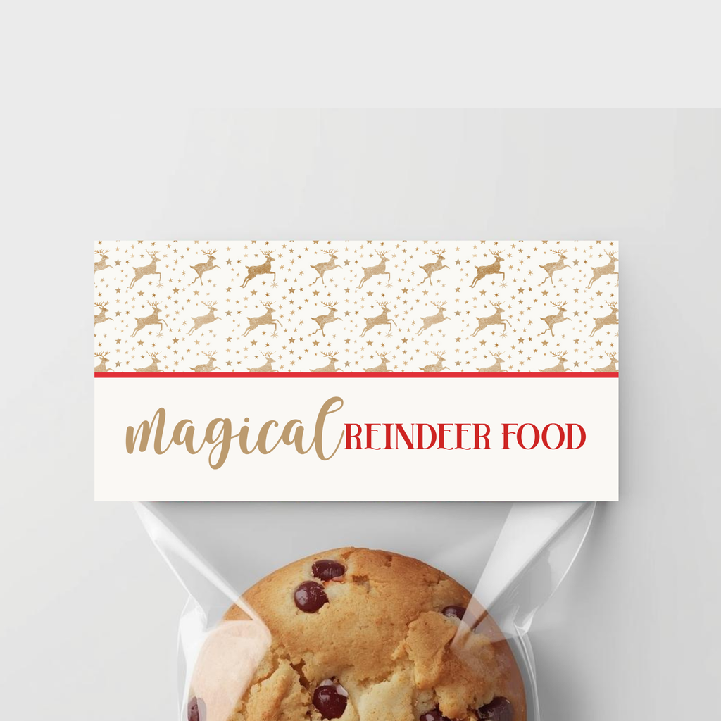 Magic Reindeer Food Bag Topper