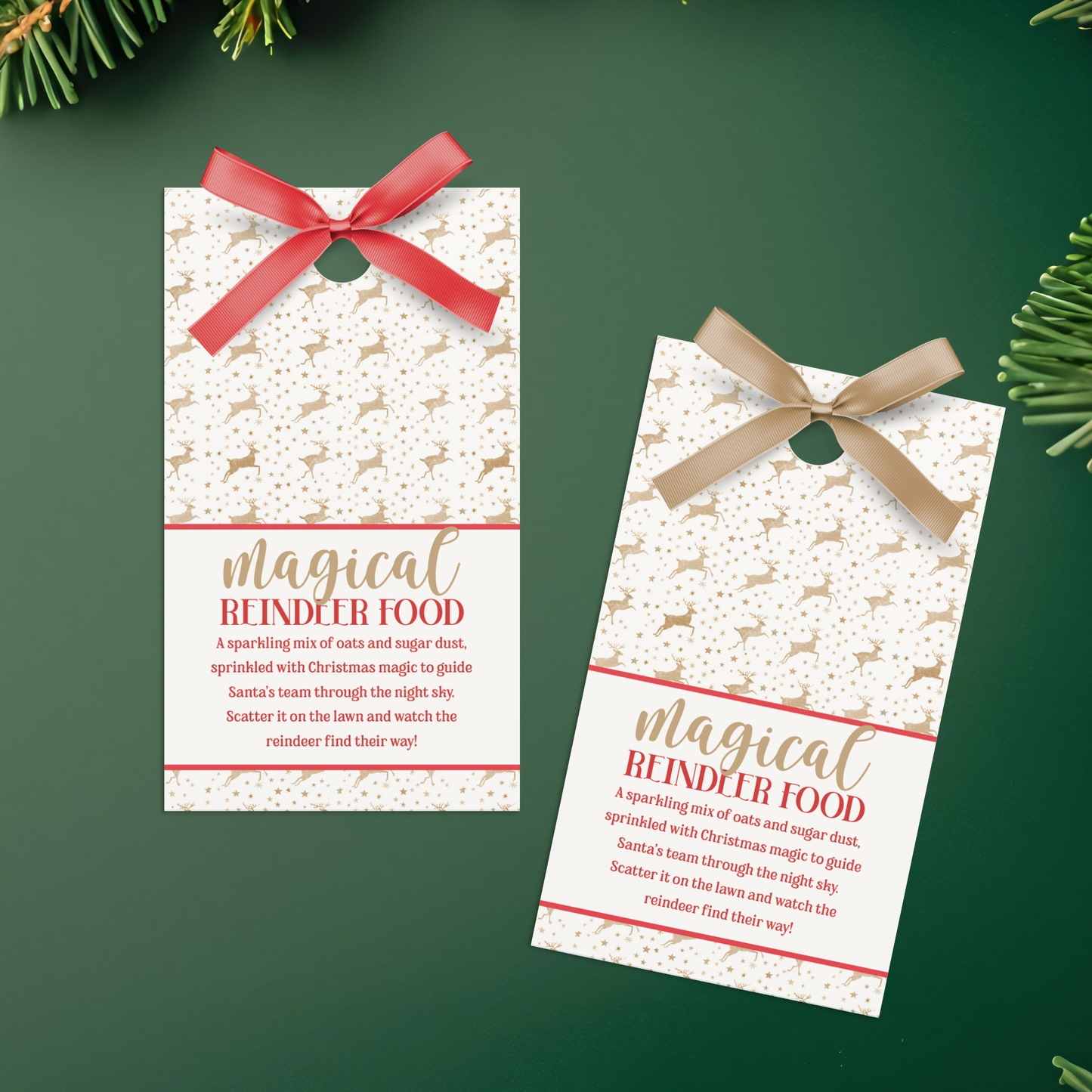 Printable Magical Reindeer Food Tag