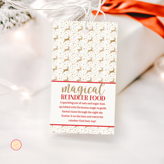 Printable Magical Reindeer Food Tag