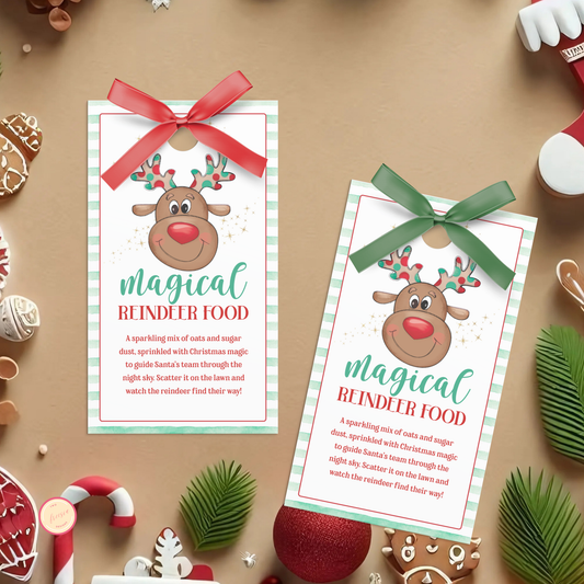 Magical Reindeer Food Tag | printable