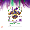 Mardi Gras Cookie Card