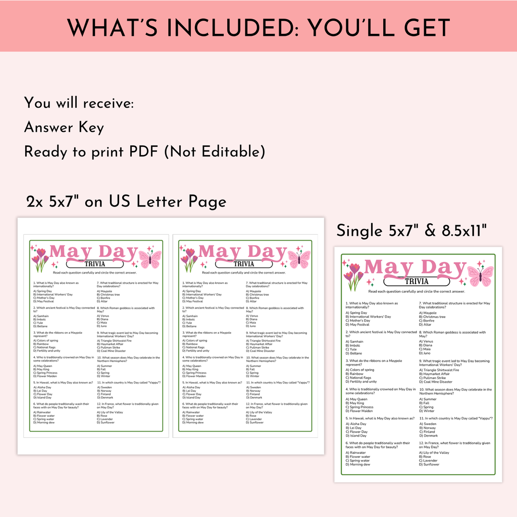 May Day Trivia Game