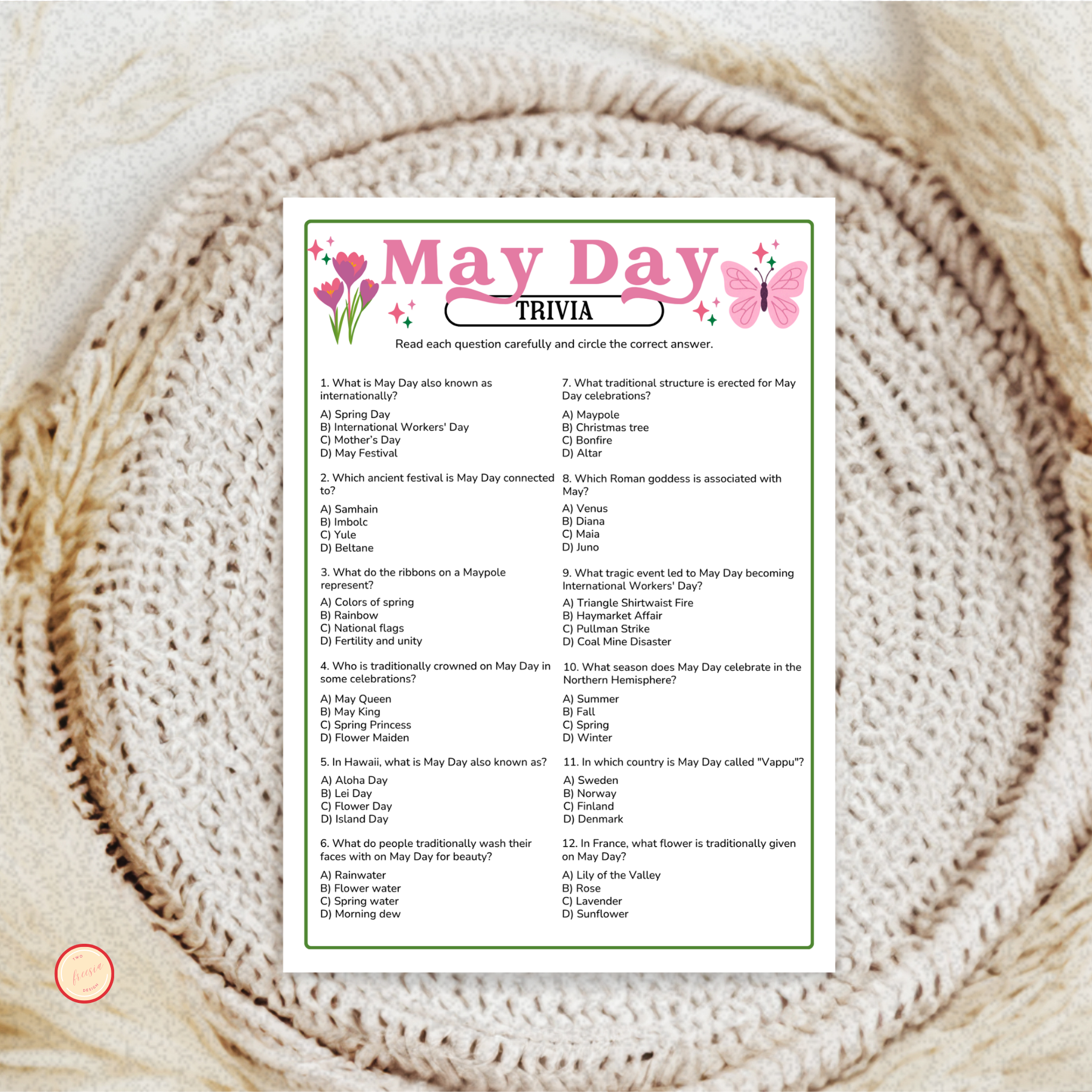 May Day Trivia Game