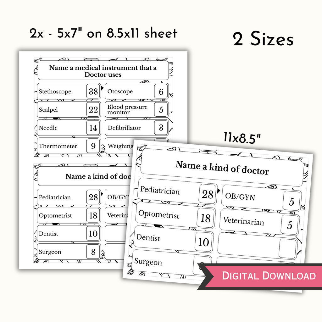 Medical-Themed Feud Game