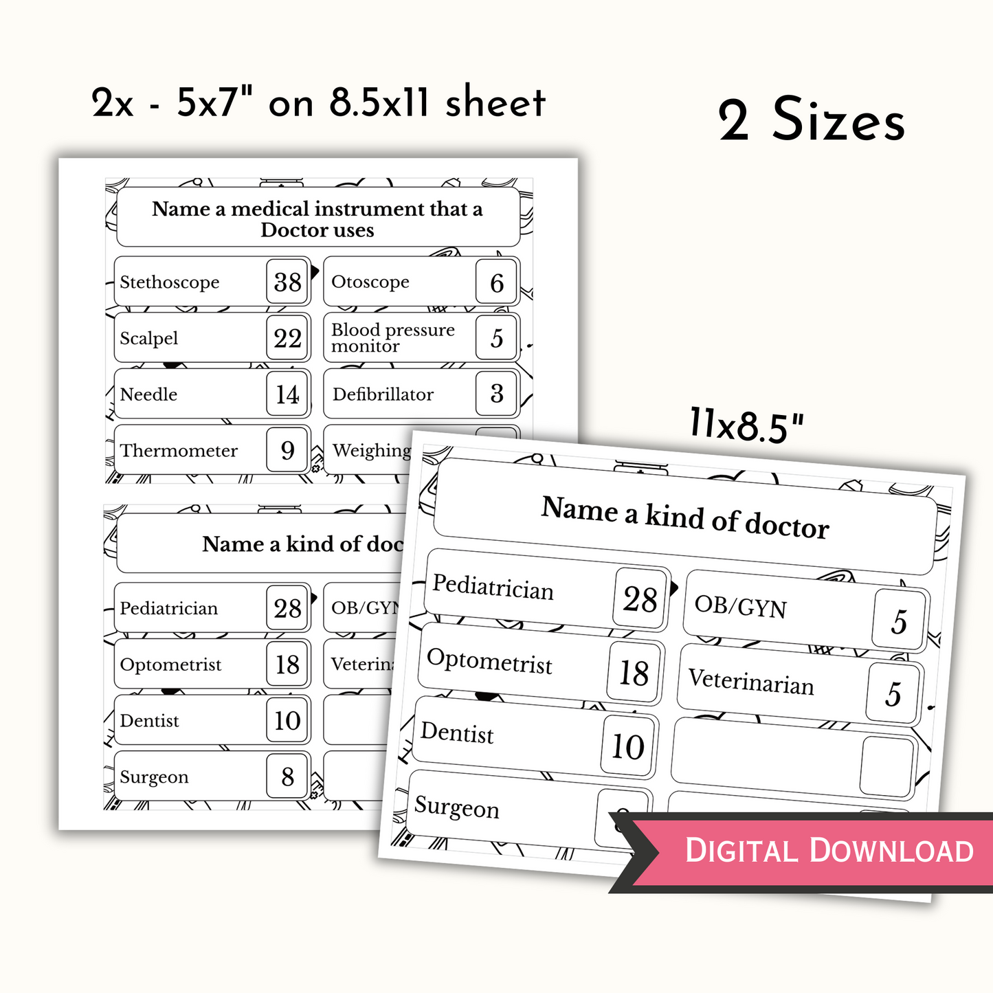 Medical-Themed Feud Game