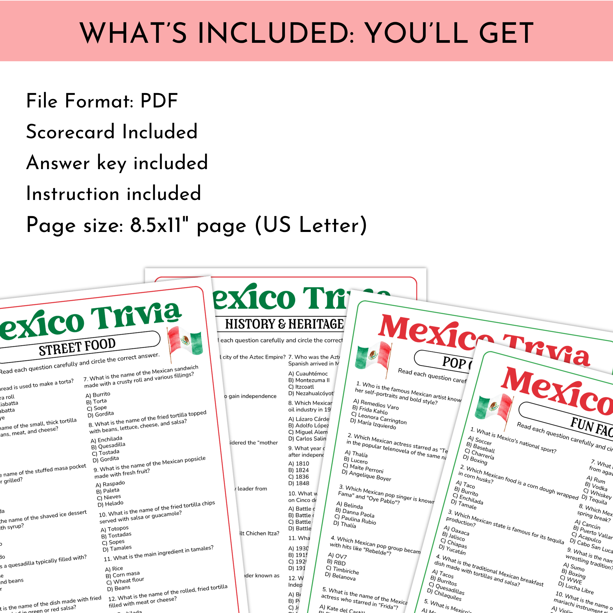 Mexico Trivia Bundle