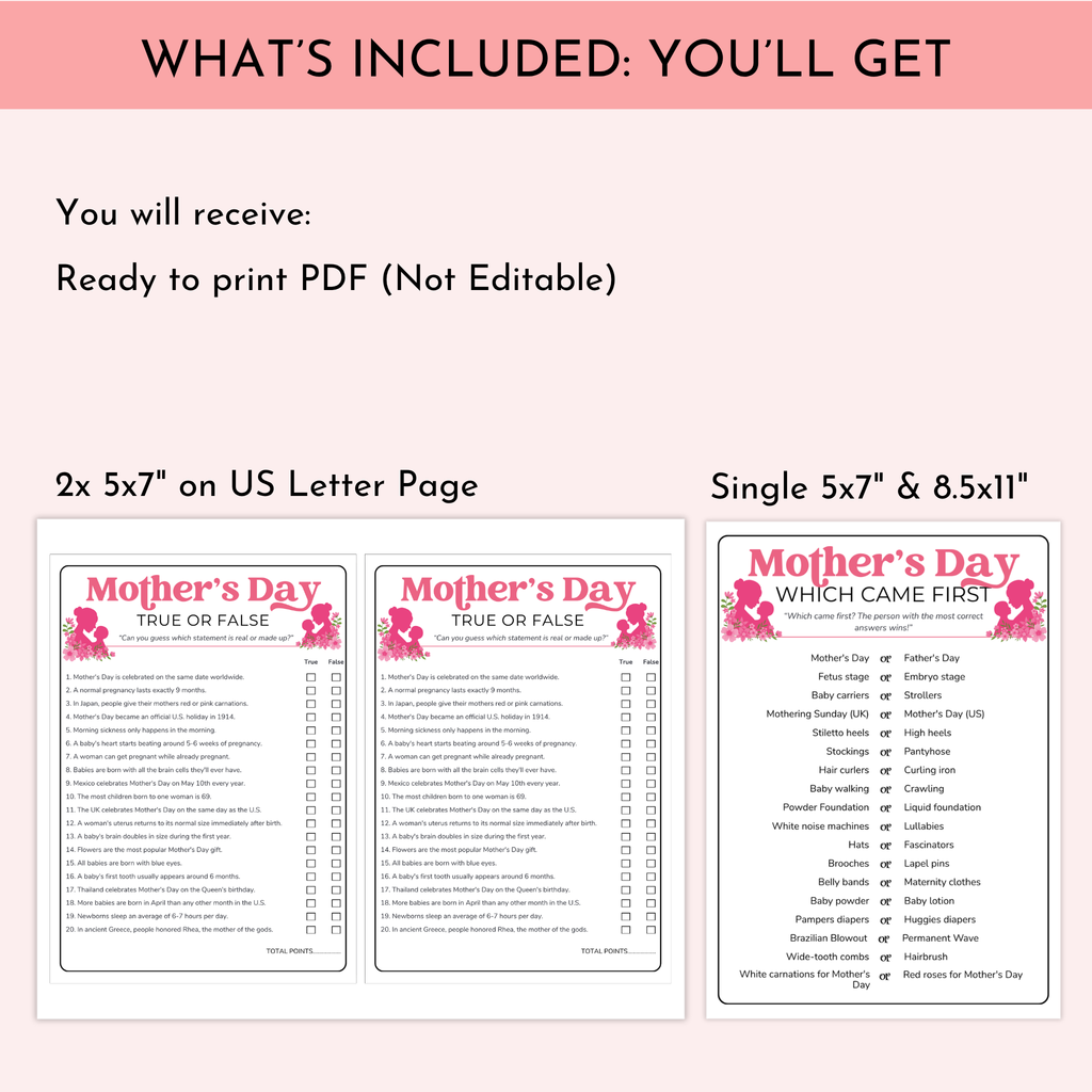 12 Mother's Day Games