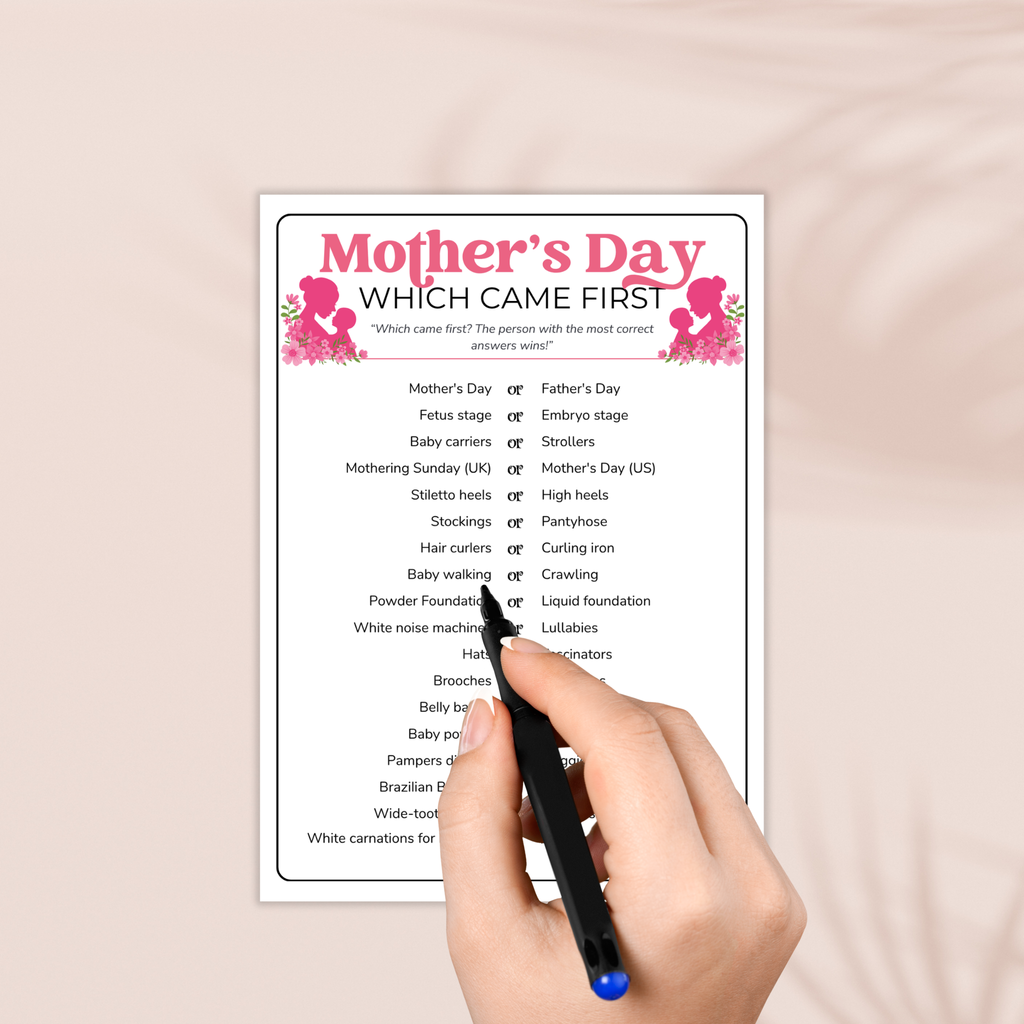 Which Came First Game | Mother's Day