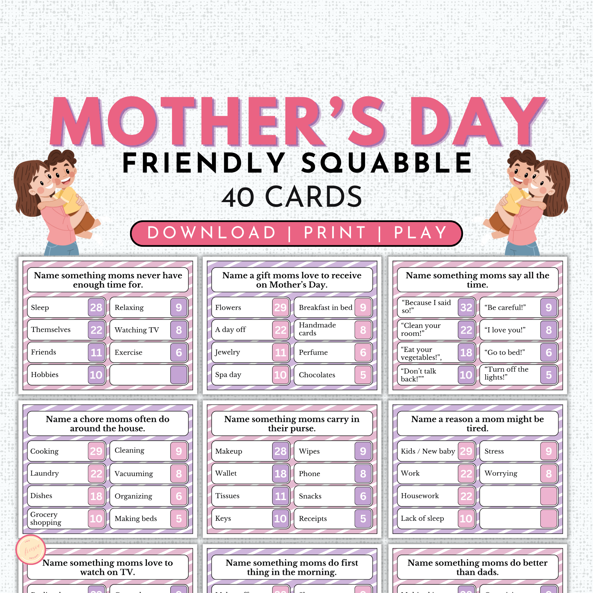 Mother's Day Friendly Squabble Game