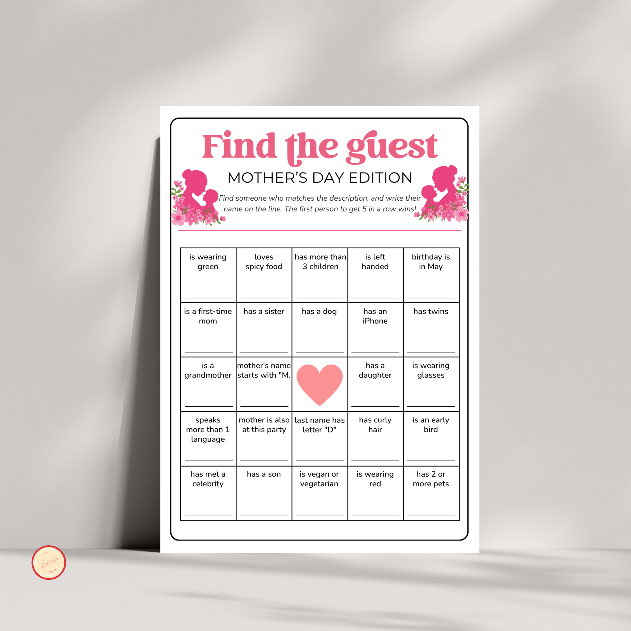 Find the Guest Game | Mother's Day