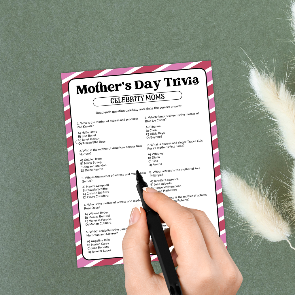 Celebrity Moms Trivia Game | Mother's Day