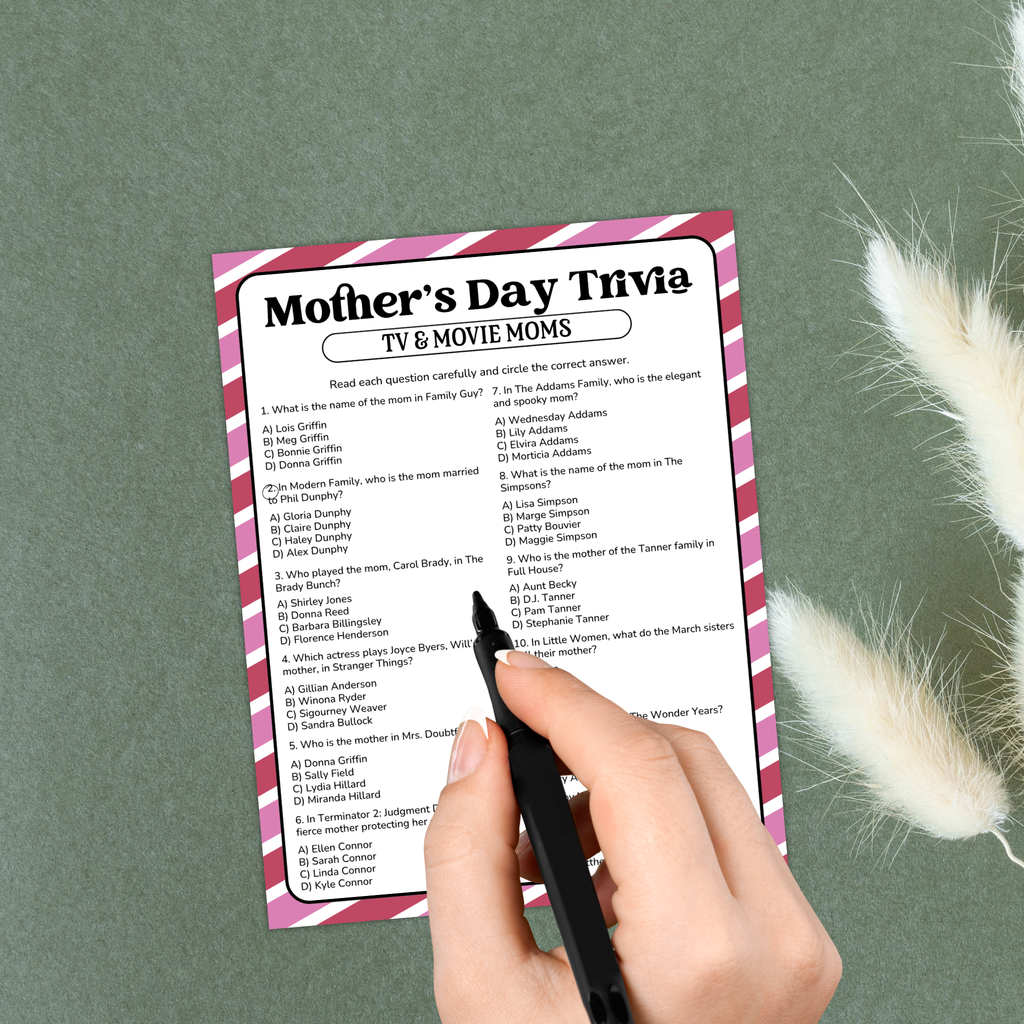 TV Moms Trivia Game | Mother's Day