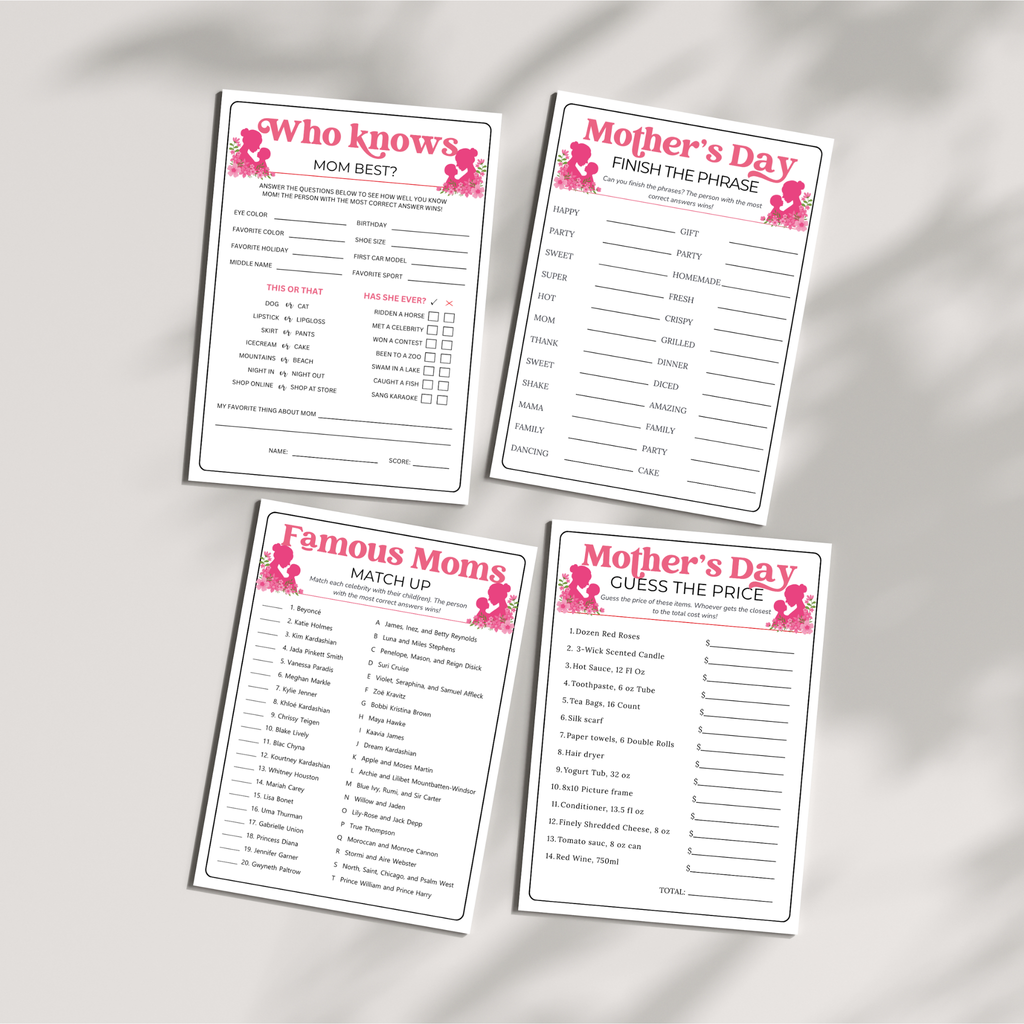 12 Mother's Day Games