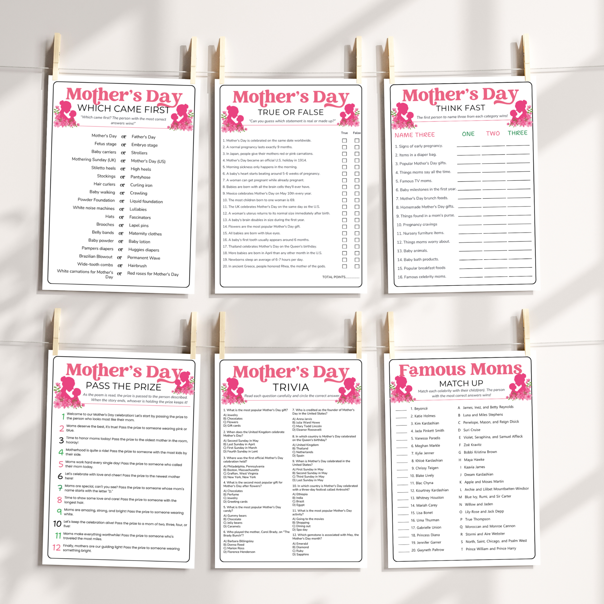 12 Mother's Day Games