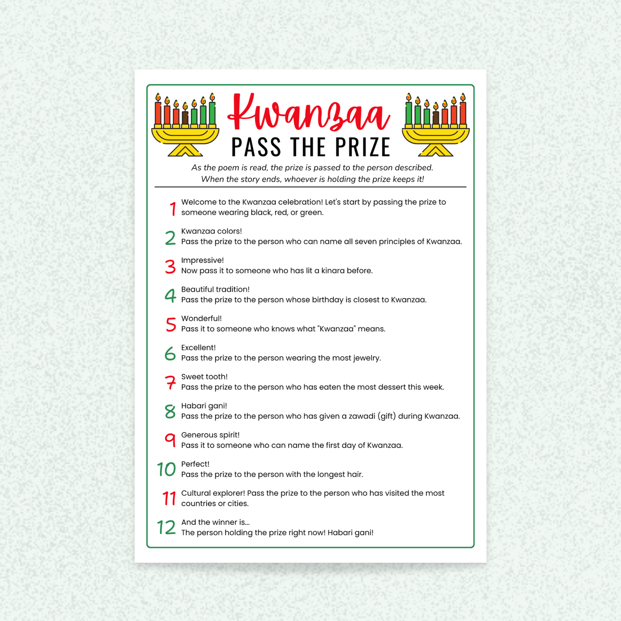 12 Kwanzaa Party Games