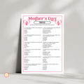 Mother's Day Trivia Game