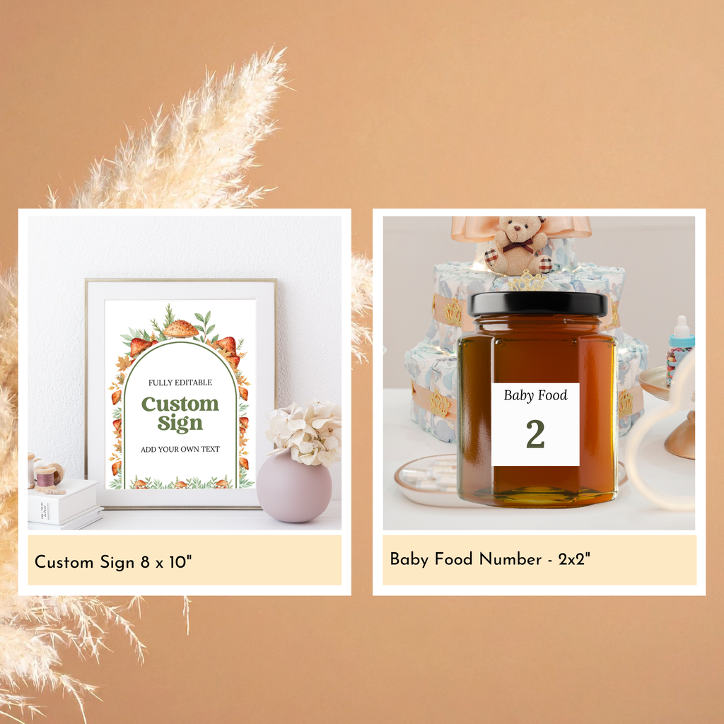 Mushroom Baby Shower Bundle