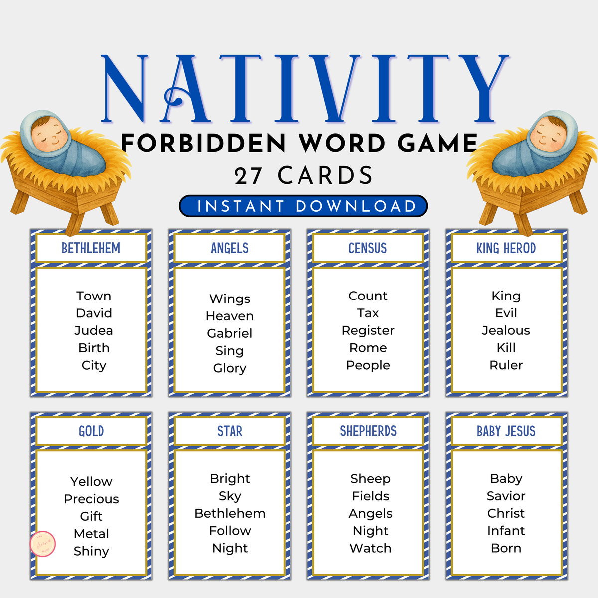 Nativity Forbidden Word Game
