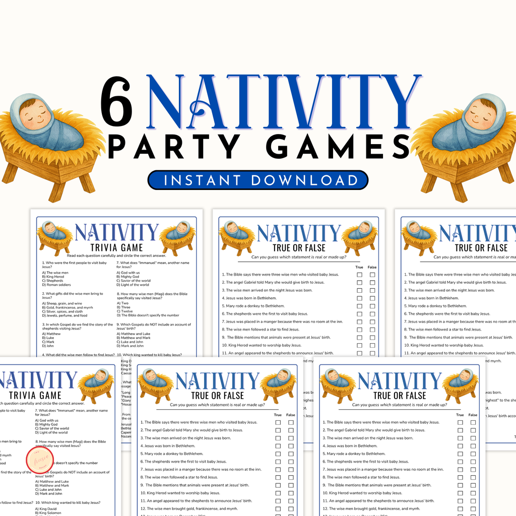 6 Nativity Party Games