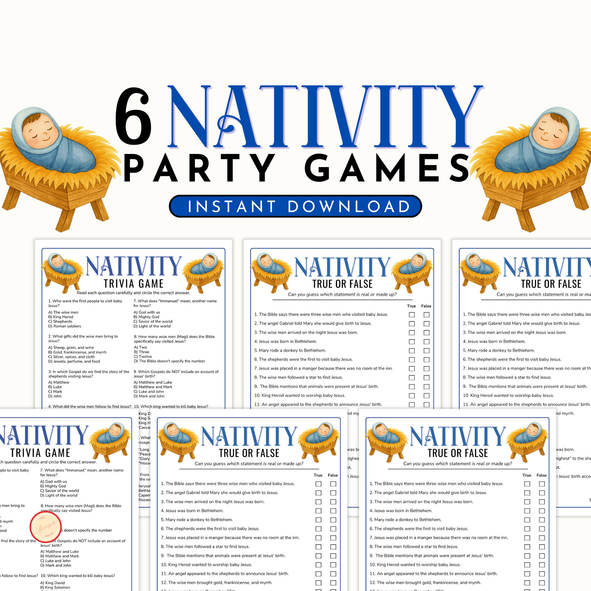 6 Nativity Party Games