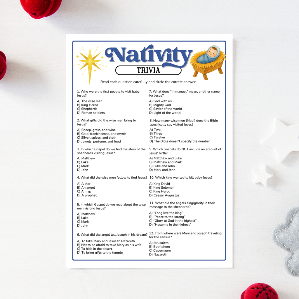 Nativity Trivia Game