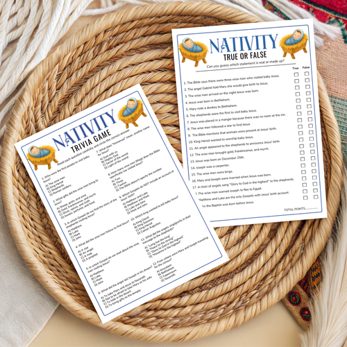 6 Nativity Party Games